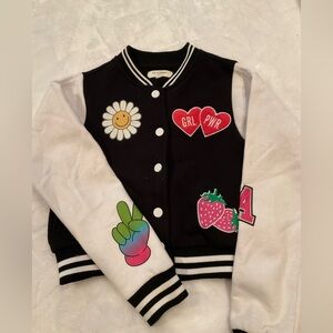 Girls ‘no comment’ varsity jacket (7/8)
